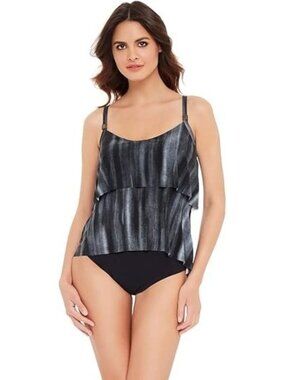 MagicSuit Muse Grace Tiered Tankini Swim Top Tie Dye ( 12 )